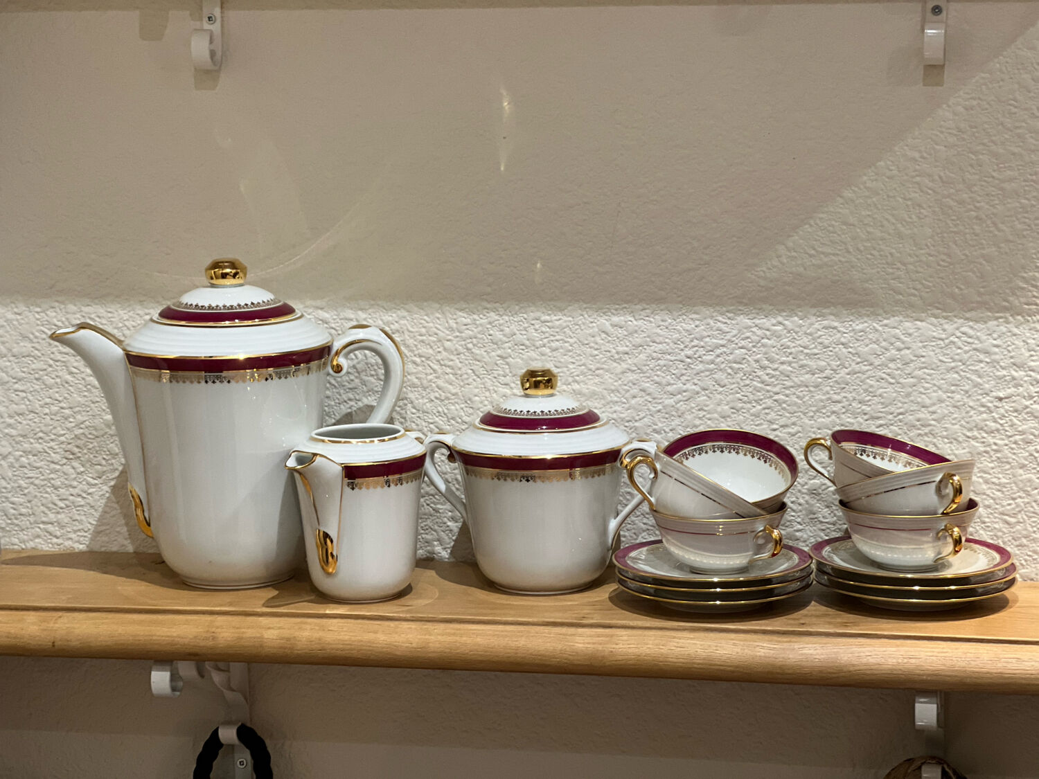 Limoges porcelain coffee service for 6 people