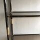 Metal and glass shelf - Italy, 1970s