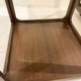 Mid-Century Pair of Side Tables with Wheels, Wood, 1960s