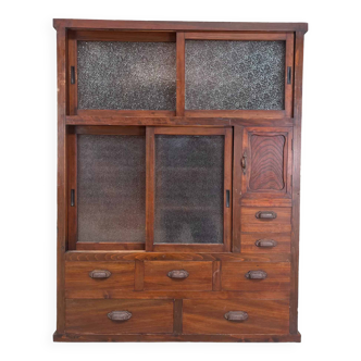 Armoire à thé japonaise Cha Tansu, Ère Taisho