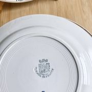 4 assiettes plates Terre de fer - Saint-Amand