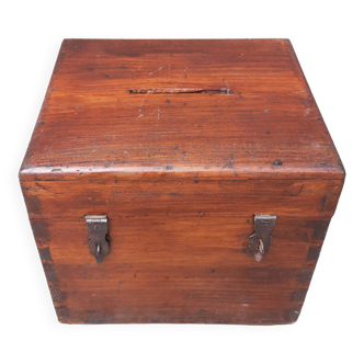 Old wooden urn
