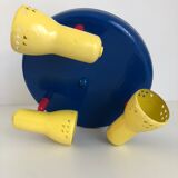 Metal ceiling lamp 3 spots from the 80s