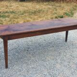 19th century farmhouse table with spindle legs, 225cm
