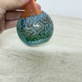 Rare Kjell Engman for Kosta Boda Sweden vase Rio face glass miniature vase