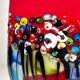 Vintage Murano Glass Vase Murrine, Italy, 1980s