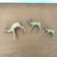 Brass fawn trio
