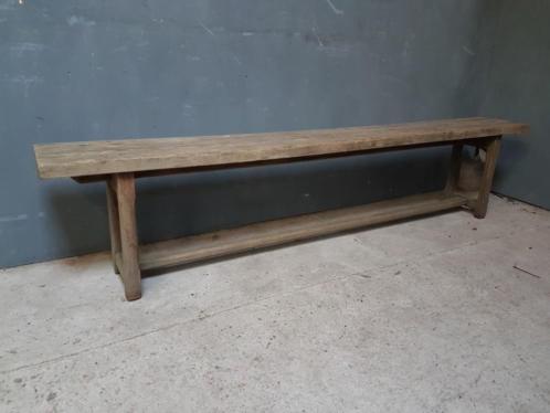 Old brocante bench oak