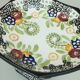 octagonal art deco BOWL footed bowl schramberg majolika 1920s hand-painted decor