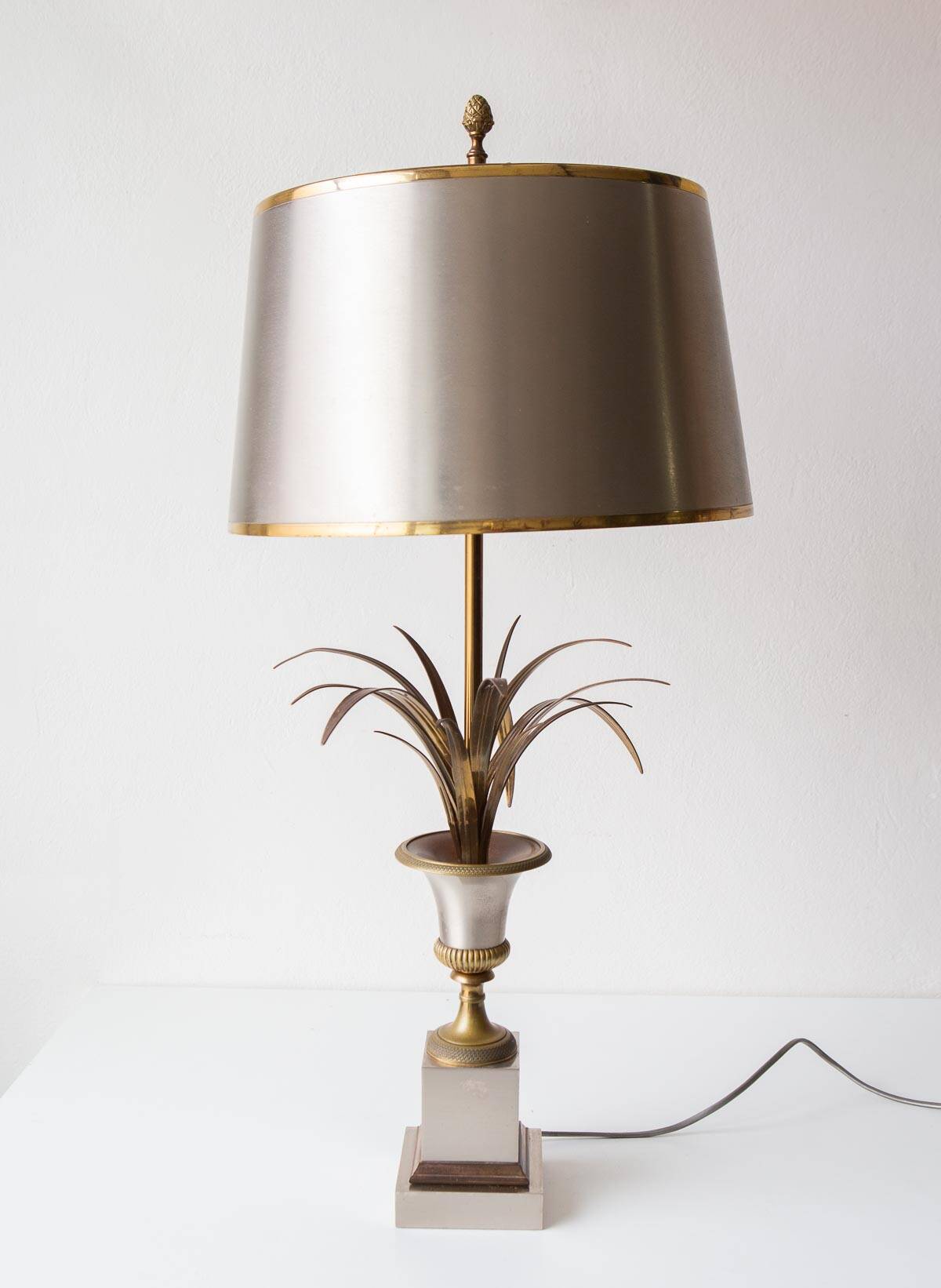 Large "Roseaux" table lamp by Maison Charles