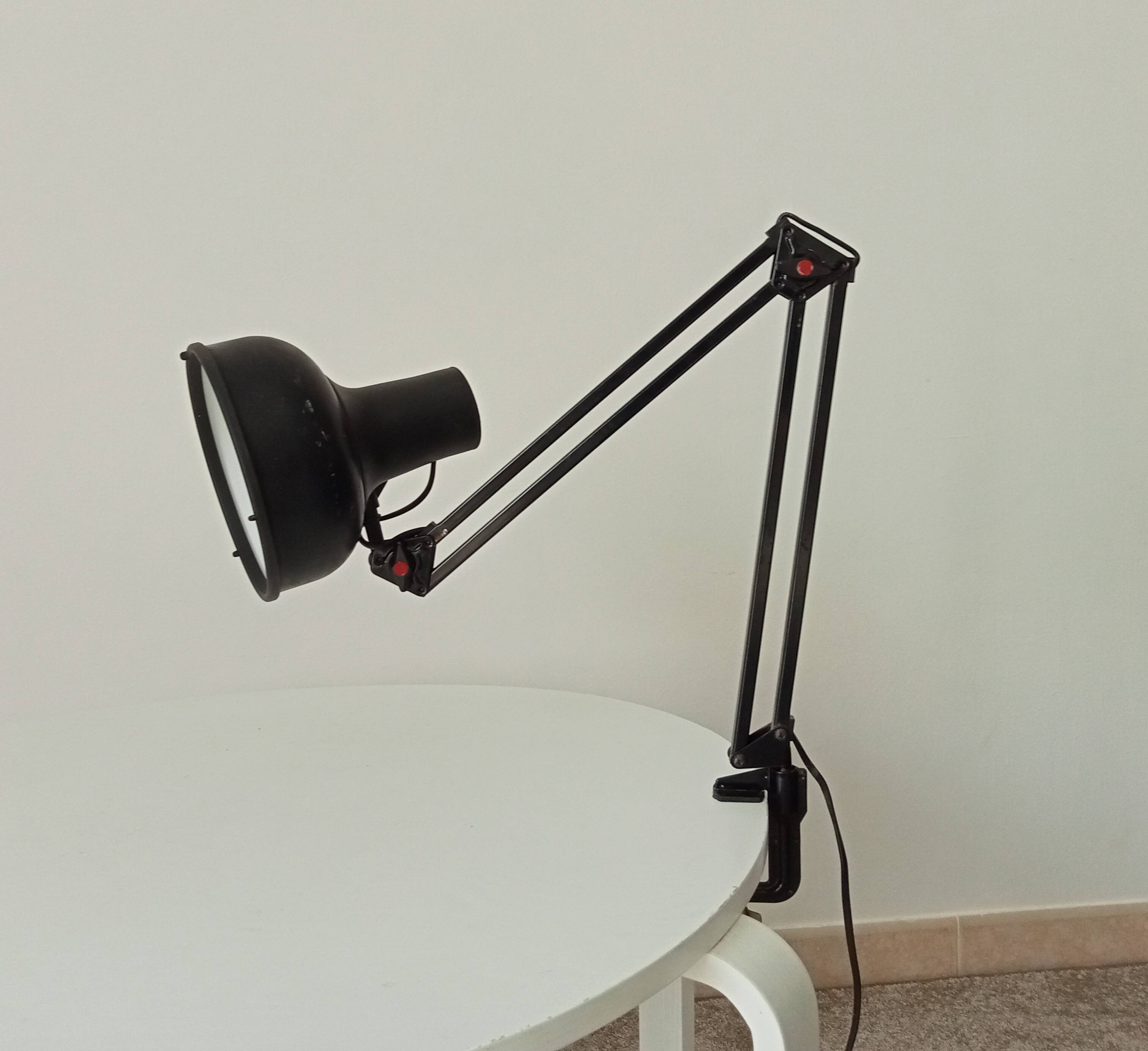 Vintage Scandinavian architect lamp Lival 70s