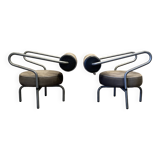 Pair of designer armchairs "the natural choice".