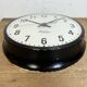 Vintage Black School Wall Clock from Lathem, 1980s