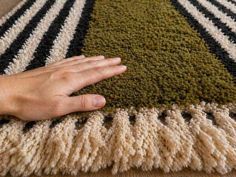 Handmade Moroccan hallway rug - custom made 75/300 cm
