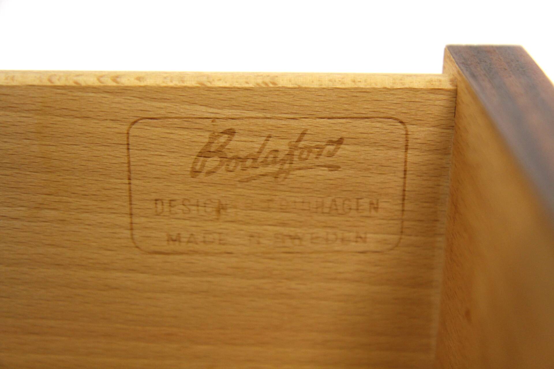 Scandinavian walnut sideboard, Bertil Fridhagen, Bodafors, Sweden, 1960