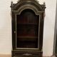 Napoleon III ceremonial showcase in black wood and gilded chiseled bronze XIX century