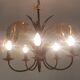 70s metal chandelier