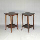 2 side tables - Thonet No. 286, circa 1930 - curved wood -