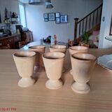 Set of 6 stoneware mazagran