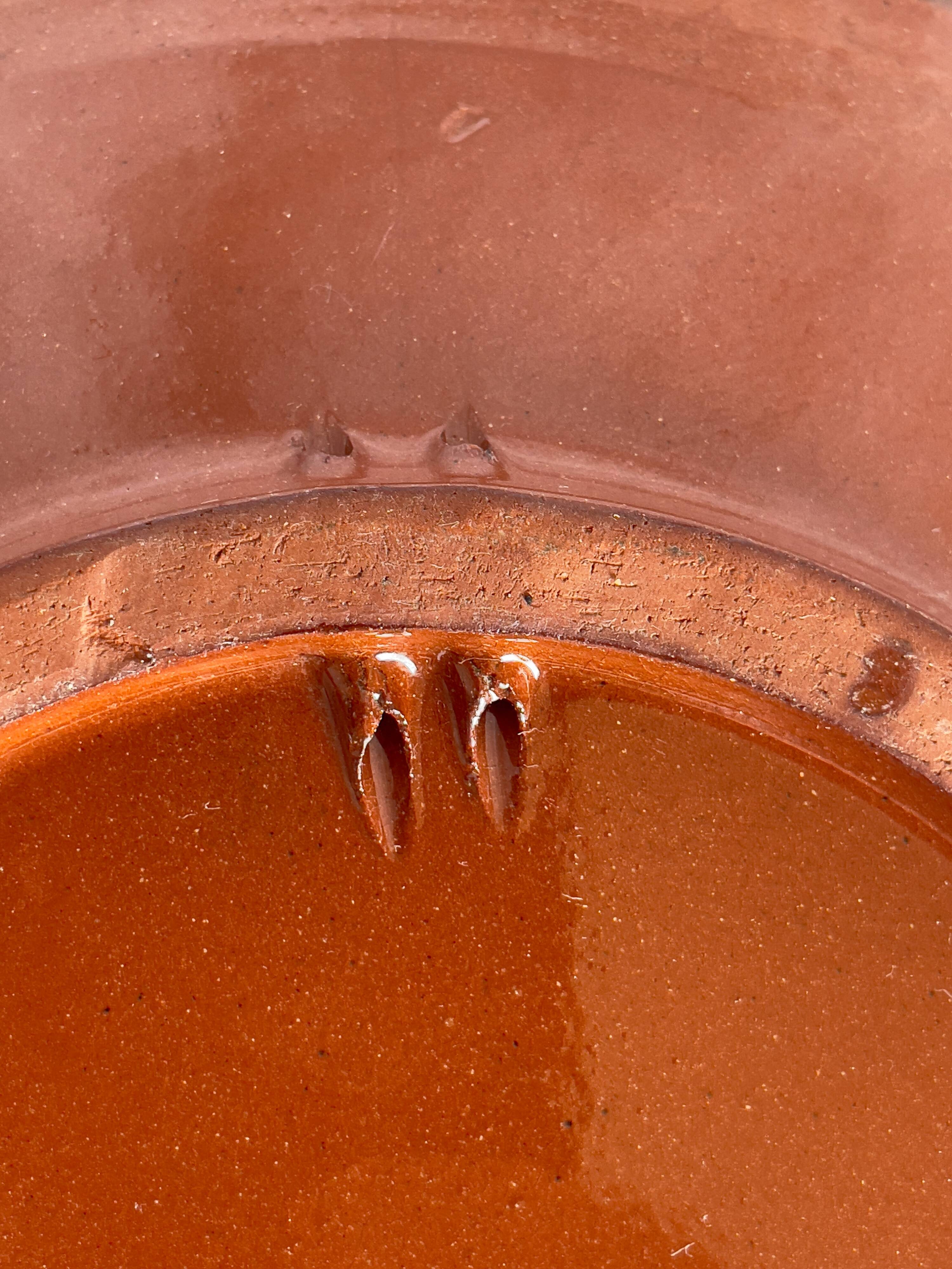 Lluís Puigdemont handcrafted dish -unsigned- 1960s in glazed ceramic