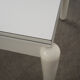 White extendable table, Italian design, 1980s, made in Italy