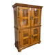 Antique 19th century Biedermeier art deco chest of drawers in walnut with wrought iron locks