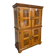 Antique 19th century Biedermeier art deco chest of drawers in walnut with wrought iron locks