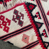 Vintage woven wool Kilim rug