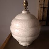 Art Deco crackled ceramic lamp