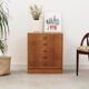 Commode en frêne, design danois, années 70, production: Danemark