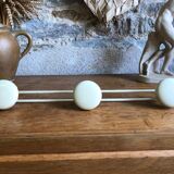 Patère, vintage beige metal coat rack