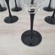 8 Octagonal Pied Noir Champagne Flutes