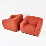 Pair of Italian armchairs, 1970s