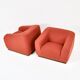 Paire de fauteuils italiens, 1970s