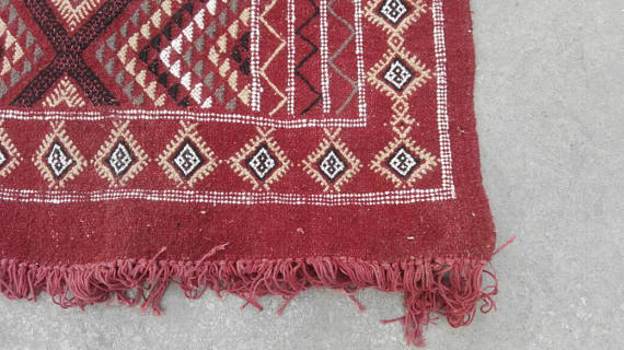 Kilim moroccan rug  275x85cm