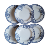 Set 6 plates Dauphin BFK 1920