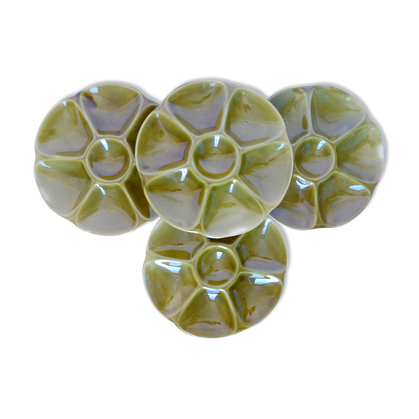4 Gien oyster plates 2106171