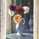 Painting bouquet of flowers circa 1930-1940