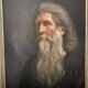 Oil on canvas portrait of a man with a beard xxth by aimé 1999