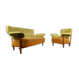 Fauteuil et canapé assorti