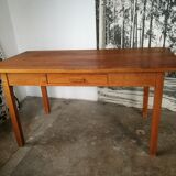 Oak wood farm table