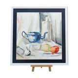 Vintage Still Life Watercolour Framed - 'The Teapot'