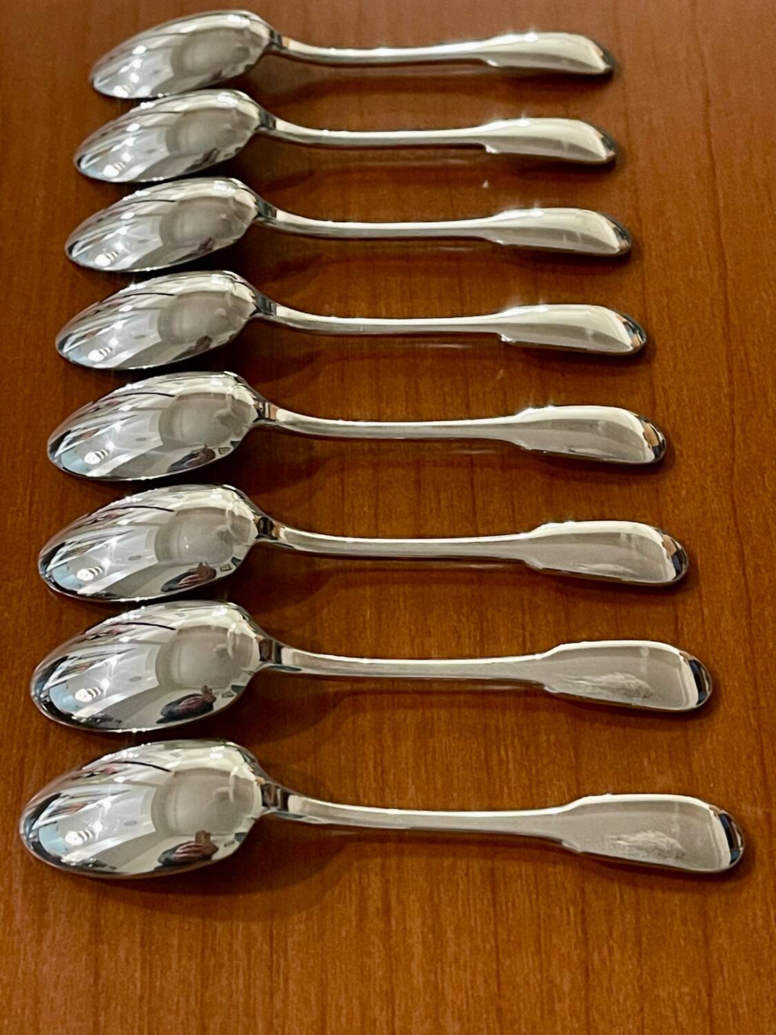 Christofle cluny 8 mocha spoons 10 cm excellent condition