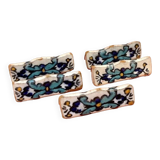 1920s-1940s 5 Tunisian Ceramic Knife Rests Nabeul