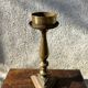 Ancient altar candle holder, bronze candle spike.