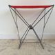Tabouret nomade pliant de camping rouge