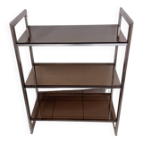 Metal and smoked glass shelf