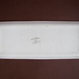 Rare cake dish service chatenois in earthenware of sarreguemines