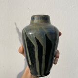 Art Deco stoneware vase signed Jean Pointu, 1920 Saint Amand en Puisaye