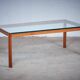 Table Basse en Teck et Verre, Danemark, 1960s